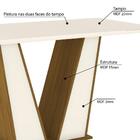 Mesa De Jantar 160cm 6 Cadeiras Nature Off White Marrom