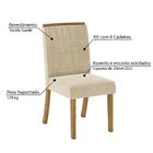 Mesa De Jantar 160cm 6 Cadeiras Tauá Nature Off White Marrom