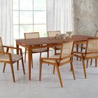 Mesa De Jantar 160cm 6 Lugares Madeira Maciça Savona