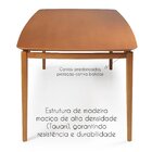Mesa De Jantar 160cm 6 Lugares Madeira Maciça Savona