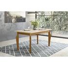 Mesa De Jantar 160cm Com Vidro Paola Multimóveis Cr5062 Natur