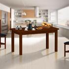 Mesa De Jantar 160cm Madeira Maciça Para 6 Lugares Castanho S