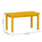 Mesa De Jantar 160cm Madeira Maciça Para 6 Lugares Cerejeira