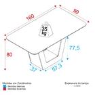 Mesa De Jantar 160cm Multimóveis Cr50045