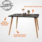 Mesa De Jantar 160cmx90cm 6 Lugares 050359 Cinza Perola Dcasa