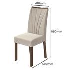 Mesa De Jantar 160x80 Com 6 Cadeiras Apogeu - Móveis Lopas