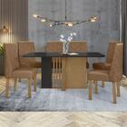 Mesa De Jantar 160x80 Com 6 Cadeiras Astrid - Móveis Lopas