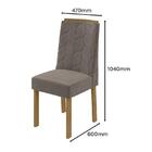 Mesa De Jantar 160x80 Com 6 Cadeiras Astrid - Móveis Lopas