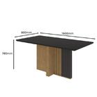 Mesa De Jantar 160x80 Com 6 Cadeiras Astrid - Móveis Lopas