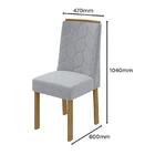 Mesa De Jantar 160x80 Com 6 Cadeiras Astrid - Móveis Lopas