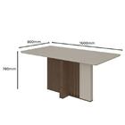Mesa De Jantar 160x80 Com 6 Cadeiras Astrid - Móveis Lopas