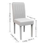 Mesa De Jantar 160x90 Com 6 Cadeiras Ana - Pr Móveis