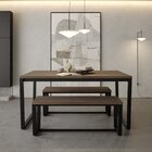 Mesa De Jantar 160x90cm Estilo Industrial Concept Cabecasa Ma