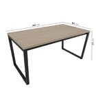 Mesa De Jantar 160x90cm Estilo Industrial Concept Cabecasa Ma