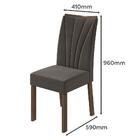 Mesa De Jantar 170x90 Com 6 Cadeiras Apogeu - Móveis Lopas