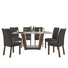 Mesa De Jantar 170x90 Com 6 Cadeiras Apogeu - Móveis Lopas