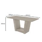 Mesa De Jantar 170x90 Com 6 Cadeiras Apogeu - Móveis Lopas
