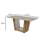 Mesa De Jantar 170x90 Com 6 Cadeiras Apogeu - Móveis Lopas