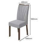 Mesa De Jantar 170x90 Com 6 Cadeiras Apogeu - Móveis Lopas