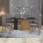 Mesa De Jantar 170x90 Com 6 Cadeiras Astrid - Móveis Lopas