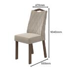 Mesa De Jantar 170x90 Com 6 Cadeiras Vênus - Móveis Lopas