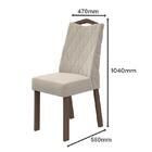 Mesa De Jantar 170x90 Com 6 Cadeiras Vênus - Móveis Lopas