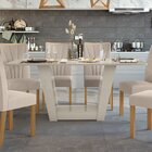 Mesa De Jantar 170x90cm Tampo Mdf Apogeu   Off White