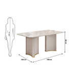 Mesa De Jantar 180cm Liz Dj Móveis