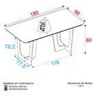 Mesa De Jantar 180cm Multimóveis Cr50050