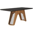 Mesa De Jantar 180cm Paloma Cimol Nature/chumbo