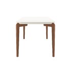 Mesa De Jantar 180cm Retangular Com Vidro Donatella Off White