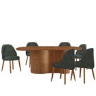 Mesa De Jantar 180cm X 80cm Madeira Tampo Laminado Orgânico C