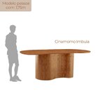 Mesa De Jantar 180cm X 80cm Madeira Tampo Laminado Orgânico C