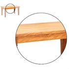 Mesa De Jantar 1 6 M Madeira Maciça Natural