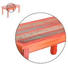 Mesa De Jantar 1 7 M Madeira Maciça Com Pátina