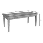 Mesa De Jantar 1 9 M Madeira Maciça Com Pátina