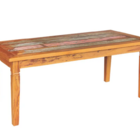 Mesa De Jantar 2,5 M Madeira De Demolição Pátina