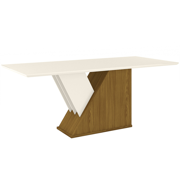 Mesa De Jantar 200cm Para 8 Lugares Egípcio H02 Nature/off -