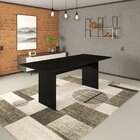 Mesa De Jantar 200x80x74cm 2,5cm Essence Preto