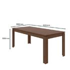 Mesa De Jantar 200x90 Com 6 Cadeiras Athenas Imbuia/ - Móveis