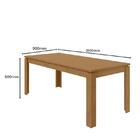 Mesa De Jantar 200x90 Com 8 Cadeiras Athenas Amêndoa/ - Móvei