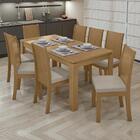 Mesa De Jantar 200x90 Com 8 Cadeiras Athenas Amêndoa/ - Móvei