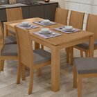 Mesa De Jantar 200x90cm Tampo Mdp Athenas Móveis Lopas Amêndo