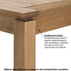 Mesa De Jantar 220cm Em Madeira Eucalipto Preto Marrom