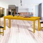 Mesa De Jantar 220cm Madeira Maciça Para 10 Lugares Cerejeira