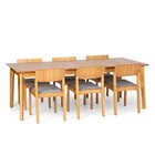 Mesa De Jantar 220x100cm Madeira Maciça Less  Amêndoa