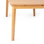 Mesa De Jantar 220x100cm Madeira Maciça Less  Amêndoa