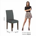 Mesa De Jantar 2 Cadeiras Atenas Imbuia/suede Cinza - M. Arap