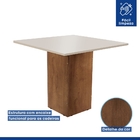 Mesa De Jantar 2 Lugares Luciana Chocolate/off White/tecido P