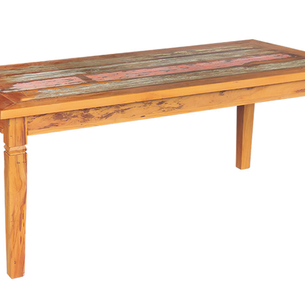 Mesa De Jantar 2 M Madeira De Demolição Pátina